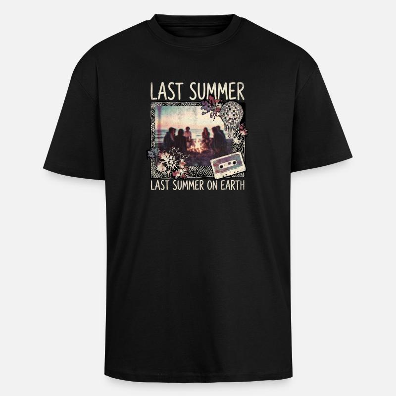 Dernier buzzer - T-shirt unisexe oversize épais - noir