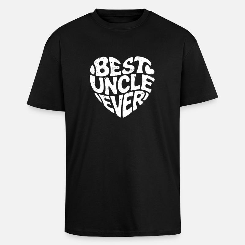 best uncle ever - Unisex Oversized Heavyweight T-shirt - black