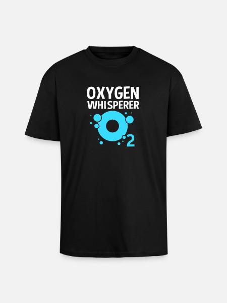 Atmen Atmung Atemwegstherapeut Sauerstoff - Oversized Heavyweight Unisex T-Shirt - Schwarz