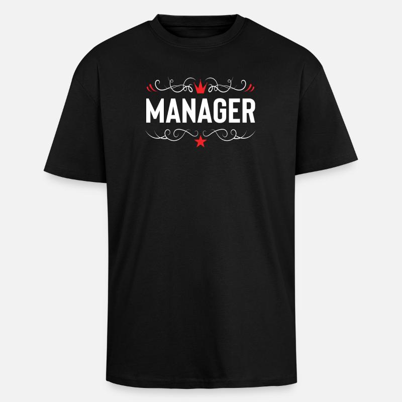Manager Profession - T-shirt unisexe oversize épais - noir