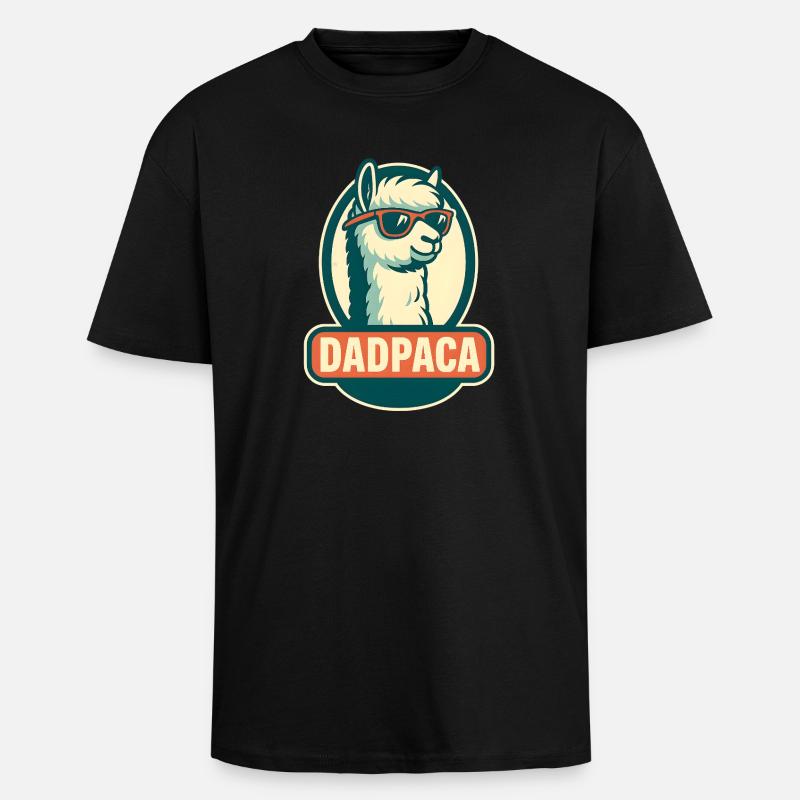 Dadpaca No Probllama - Oversized Heavyweight Unisex T-Shirt - Schwarz