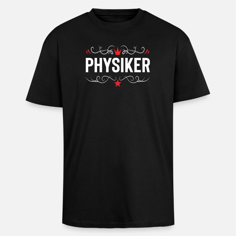 Physiker Beruf - Oversized Heavyweight Unisex T-Shirt - Schwarz