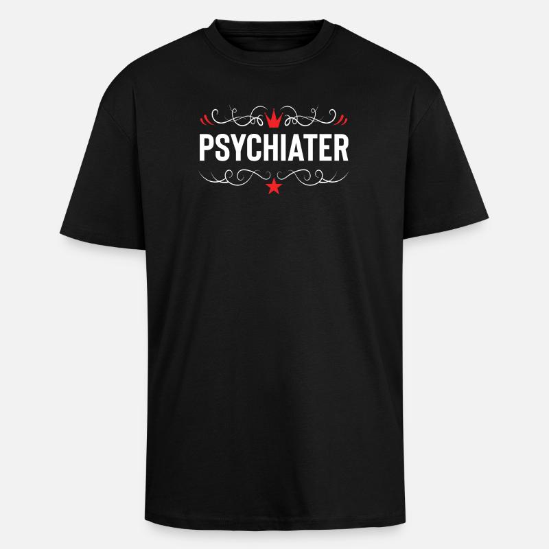 Psychiater Beruf - Oversized Heavyweight Unisex T-Shirt - Schwarz