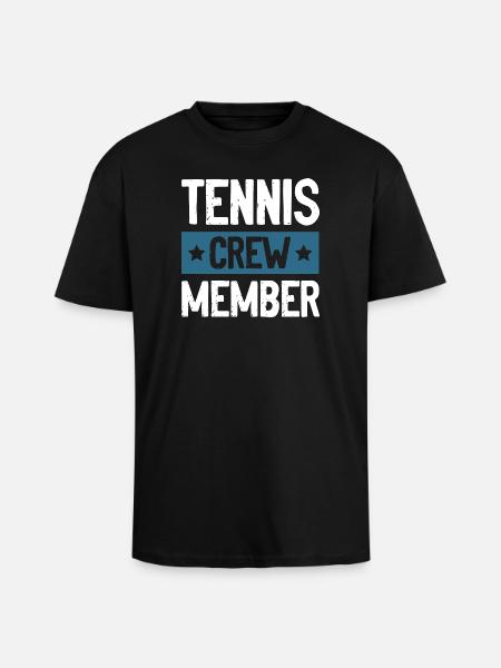 Équipe de tennis - T-shirt unisexe oversize épais - noir