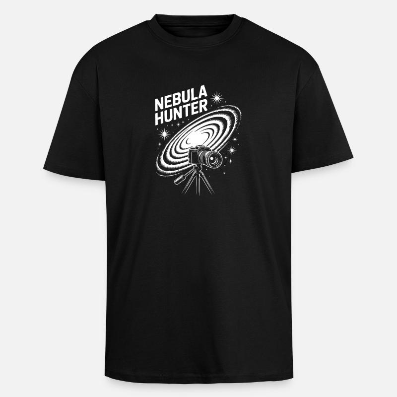 Télescope cosmique Nebula Hunter - T-shirt unisexe oversize épais - noir