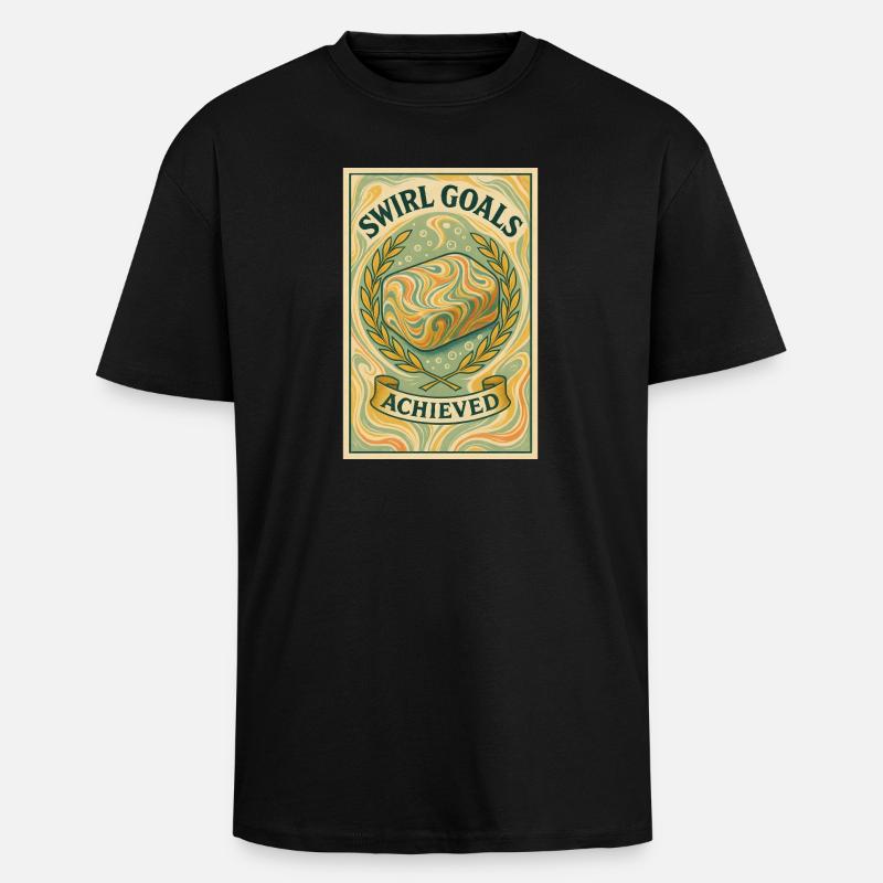 Swirl-Ziele erreicht | Soapmaking - Oversized Heavyweight Unisex T-Shirt - Schwarz