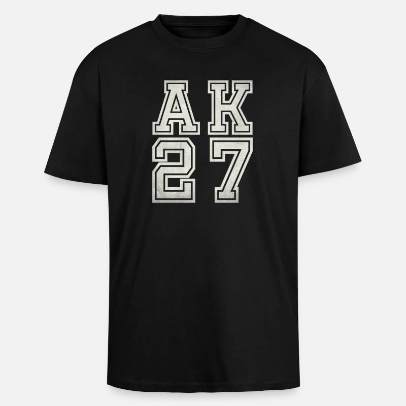 AK 27 - Oversized Heavyweight Unisex T-Shirt - Schwarz