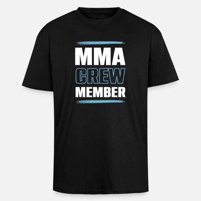 Équipe Mma - T-shirt unisexe oversize épais - noir