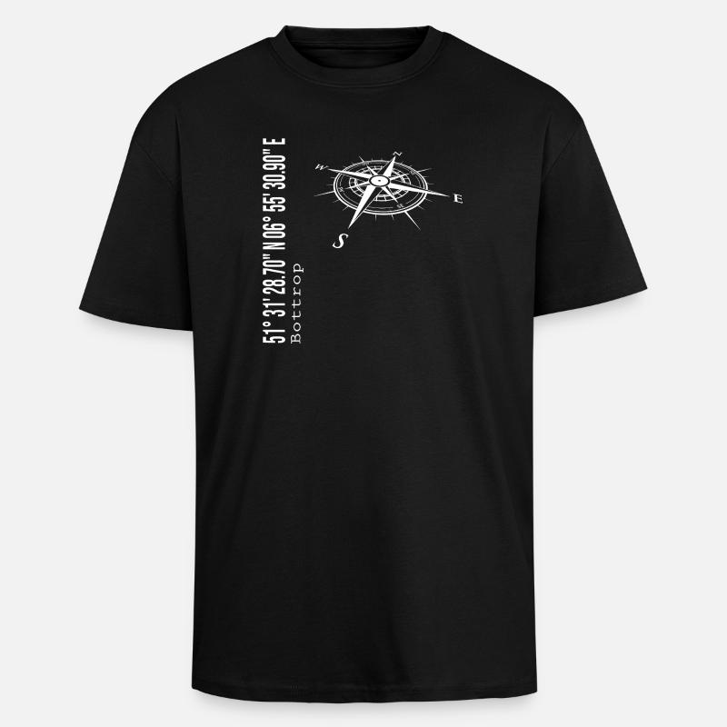 Bottrop - Unisex Oversized Heavyweight T-shirt - black