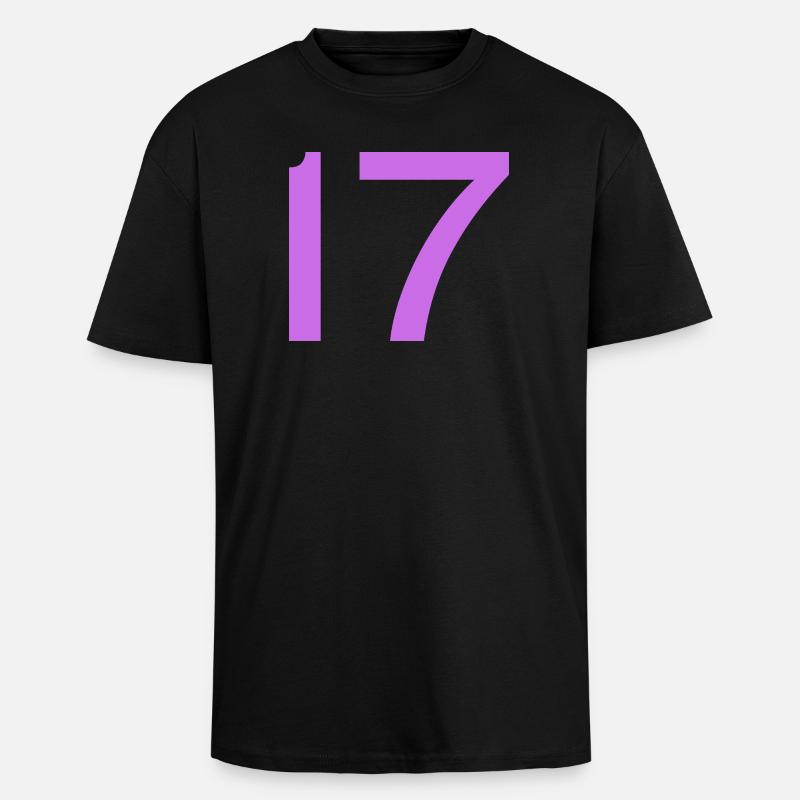 17 - Unisex Oversized Heavyweight T-shirt - black