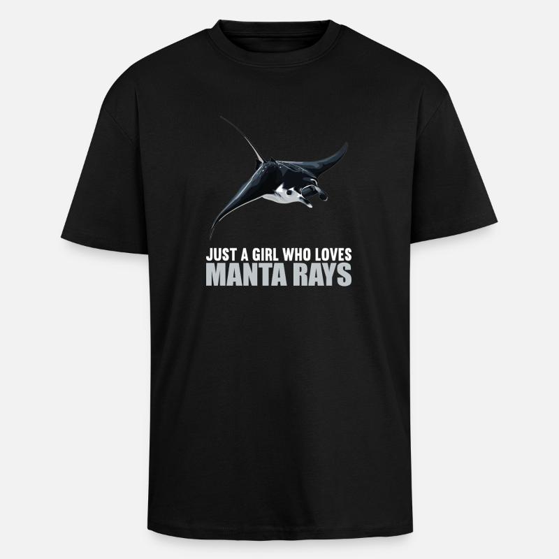Rays Manta Rays - Unisex Oversized Heavyweight T-shirt - black