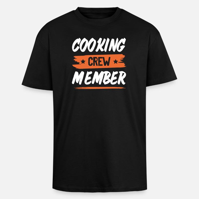 Cooking Crew - Unisex Oversized Heavyweight T-shirt - black