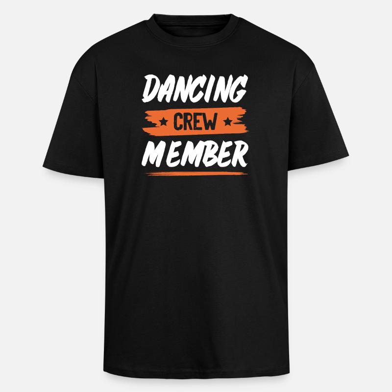 Dancing Crew - Oversized Heavyweight Unisex T-Shirt - Schwarz
