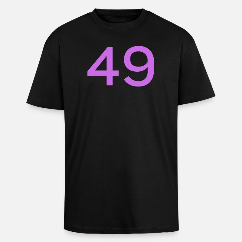 49 - Unisex Oversized Heavyweight T-shirt - black
