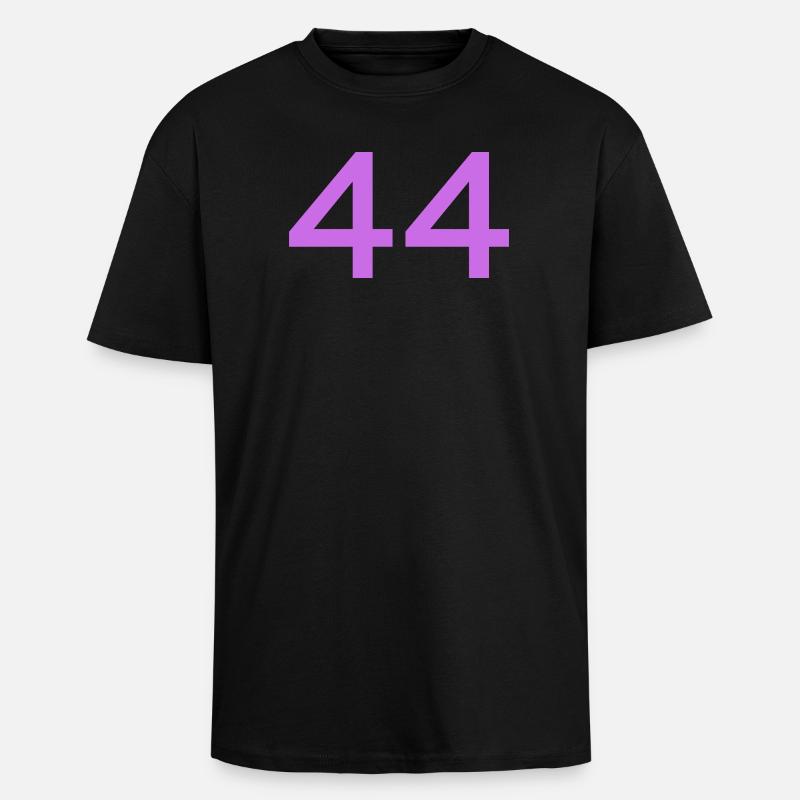44 - Unisex Oversized Heavyweight T-shirt - black