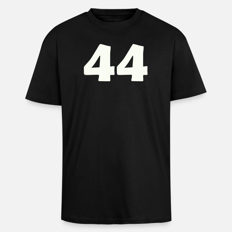 44 - T-shirt unisexe oversize épais - noir