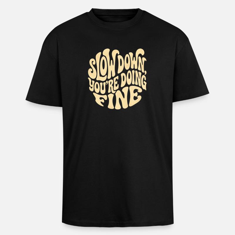 Relaxe - Oversized Heavyweight Unisex T-Shirt - Schwarz