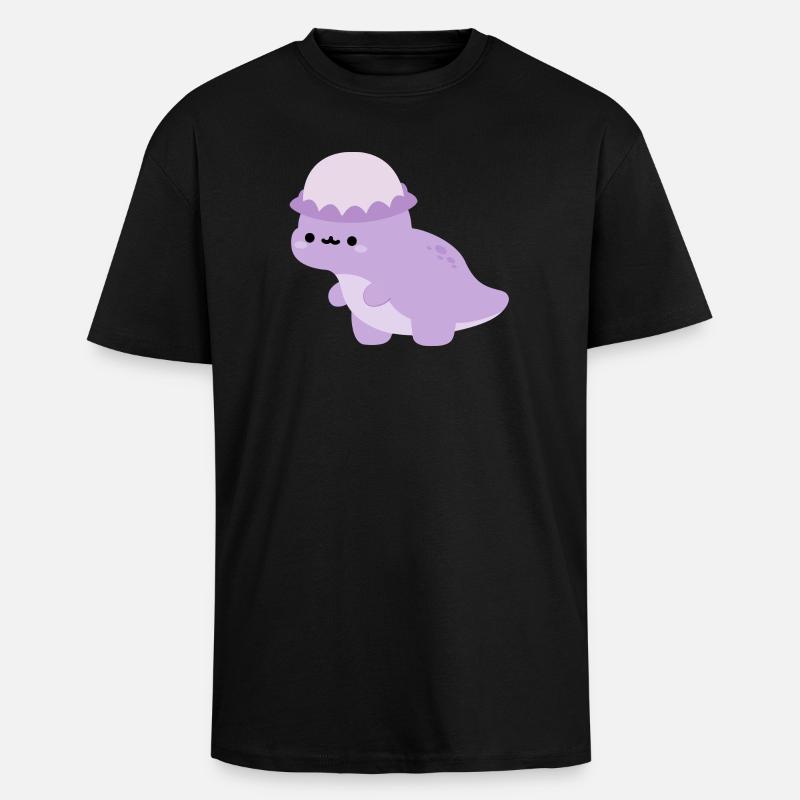 Pachycephalosaurus Dolly - Oversized Heavyweight Unisex T-Shirt - Schwarz