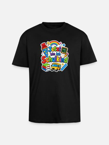 Schulkind 2026 Einschulung 2026 Schulanfang - Oversized Heavyweight Unisex T-Shirt - Schwarz