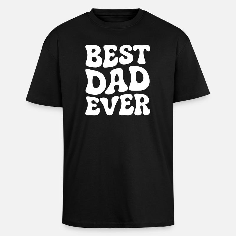 Bester Papa der Welt - Oversized Heavyweight Unisex T-Shirt - Schwarz