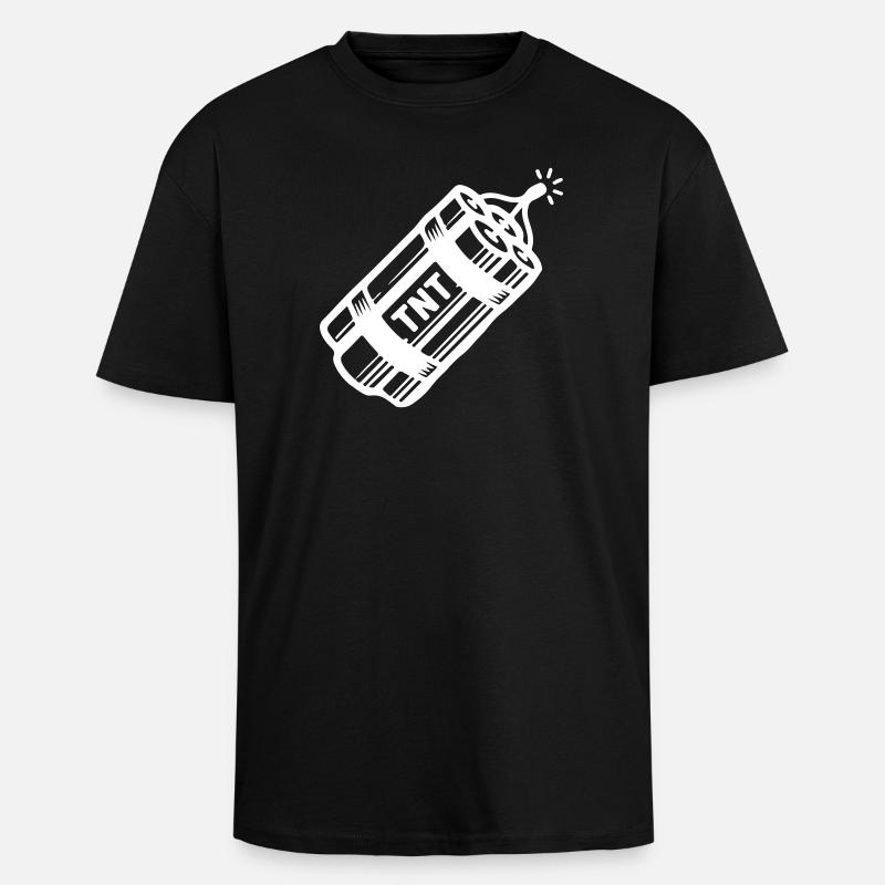 Dynamit Tnt - Oversized Heavyweight Unisex T-Shirt - Schwarz