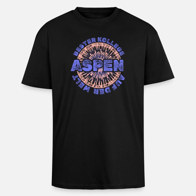 Staff Aspen - T-shirt unisexe oversize épais - noir