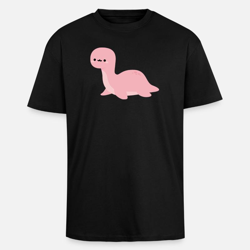 Brontosaurus Harmonica - T-shirt unisexe oversize épais - noir