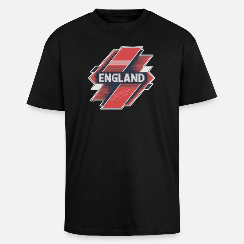 Angleterre - T-shirt unisexe oversize épais - noir