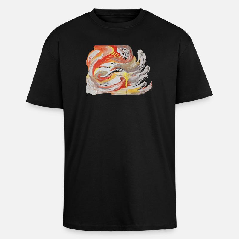 PHOENIX - Unisex Oversized Heavyweight T-shirt - black