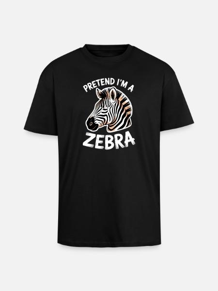 Zebra Sayings Zebras Funny Zebra Gift - Unisex Oversized Heavyweight T-shirt - black