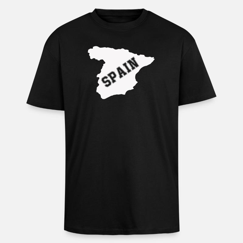 spanien spain - Oversized Heavyweight Unisex T-Shirt - Schwarz