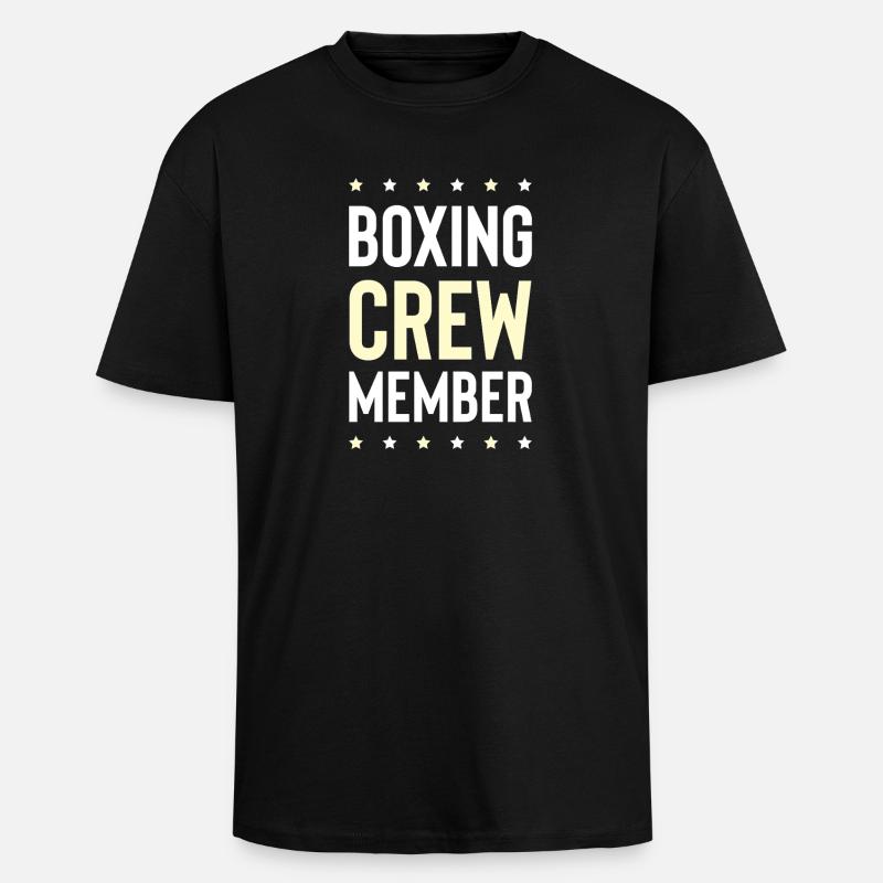 Équipe de boxe - T-shirt unisexe oversize épais - noir