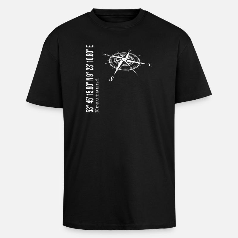 Cabbage sand - Unisex Oversized Heavyweight T-shirt - black