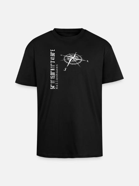 Kellenhusen - Oversized Heavyweight Unisex T-Shirt - Schwarz
