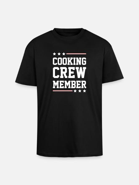 Cooking Crew - Unisex Oversized Heavyweight T-shirt - black