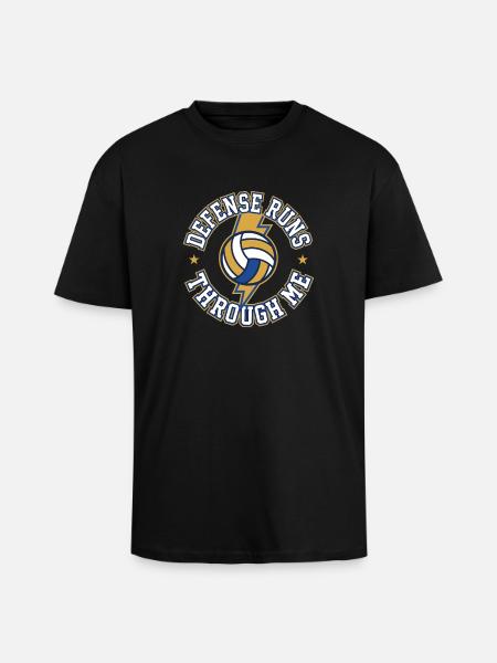 Joueuse spécialisée défensive du líbo-ball - T-shirt unisexe oversize épais - noir