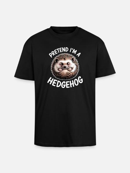 Igel Sprüche Igel Lustiges Igel Geschenk - Oversized Heavyweight Unisex T-Shirt - Schwarz