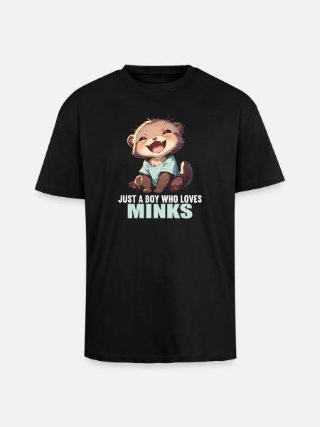 Mink Mink - T-shirt unisexe oversize épais - noir