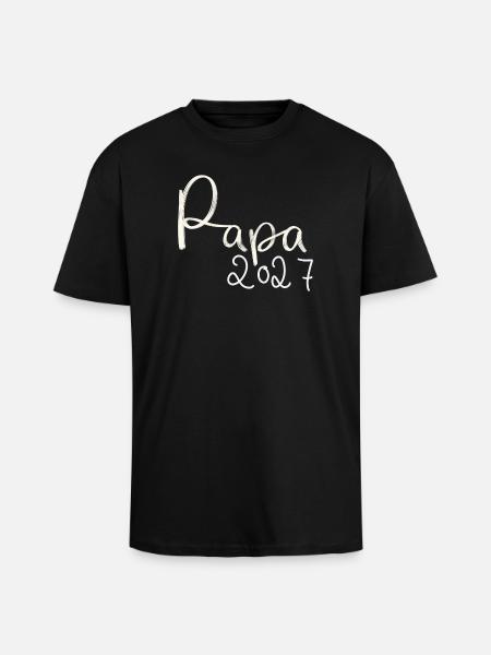 Dad 2027 - Unisex Oversized Heavyweight T-shirt - black