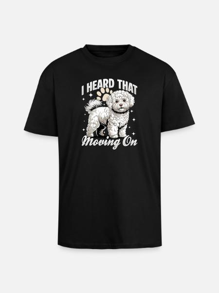 Bichon Frise Dog Breed - Oversized Heavyweight Unisex T-Shirt - Schwarz
