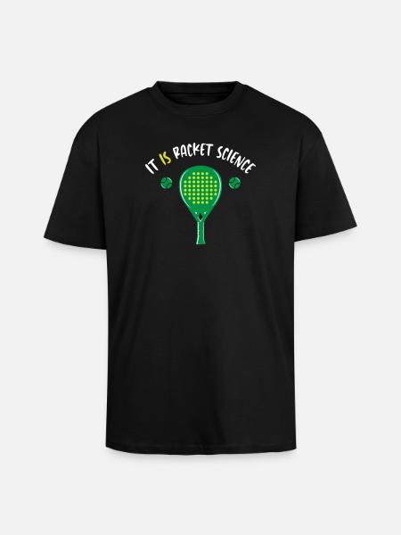 It_Is_Racket_Science - T-shirt unisexe oversize épais - noir