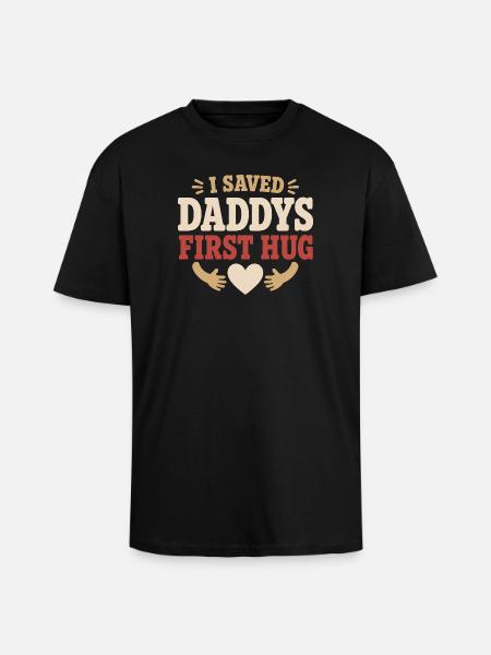 Welcome Home, Dad Military Homecoming - Unisex Oversized Heavyweight T-shirt - black