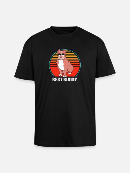 American Bully Pet Dog Dog Gift - Unisex Oversized Heavyweight T-shirt - black