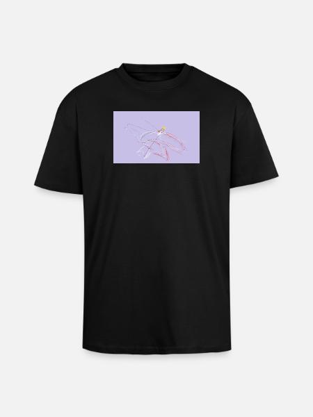 He didn't want to be late.... - Unisex Oversized Heavyweight T-shirt - black