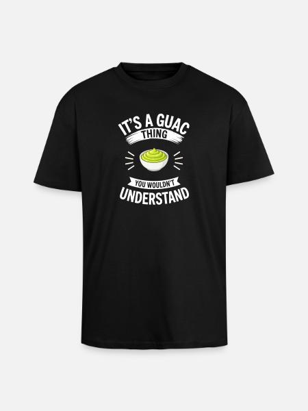 Guacamole Guac Dip Geschenke - Oversized Heavyweight Unisex T-Shirt - Schwarz