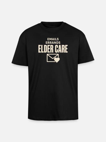 Aidant Familial Travailleur - T-shirt unisexe oversize épais - noir