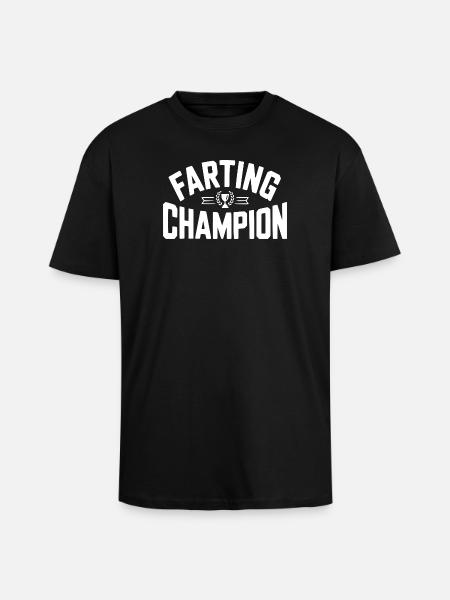 Champion des pets - T-shirt unisexe oversize épais - noir