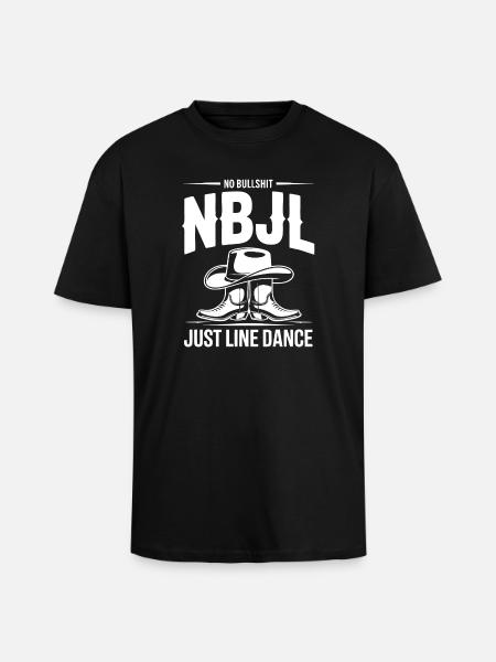 Line Dance Style - Unisex Oversized Heavyweight T-shirt - black