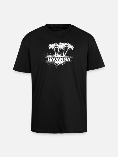Havana - Unisex Oversized Heavyweight T-shirt - black