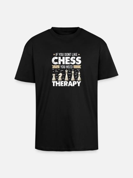 Chess Chess Player Chessboard - Unisex Oversized Heavyweight T-shirt - black